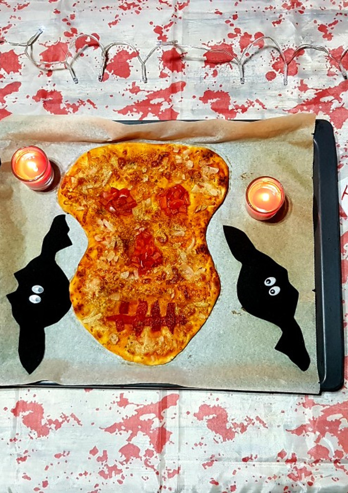 Una foto de Pizza Halloween 🎃😱👻💀