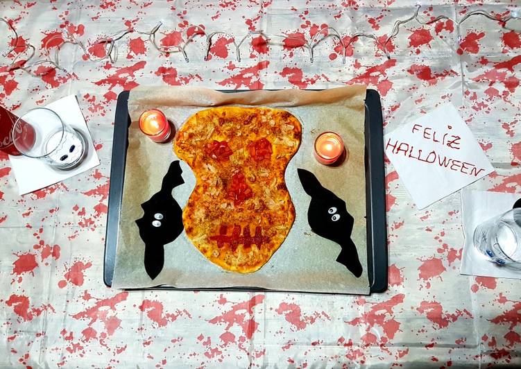 Recipe of Speedy Pizza Halloween 🎃😱👻💀