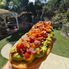 A picture of Backyard Bacon Toast.