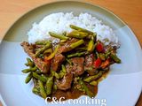 Μοσχάρι stir-fry με σπαράγγια C&G