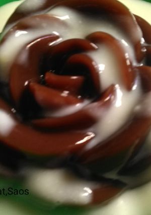 Foto resep Puding Coklat,Saos Vanila