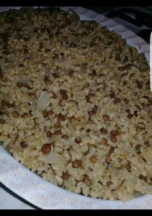 صورة لوصفة مجدرة برغل بالزيت الزيتون