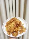Telur dadar keriting