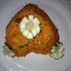 A picture of Jollof rice.