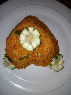 A picture of Jollof rice.