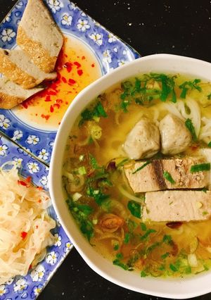 Hình của món Bánh canh cá dằm.