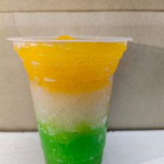 A picture of Tri colour slush.