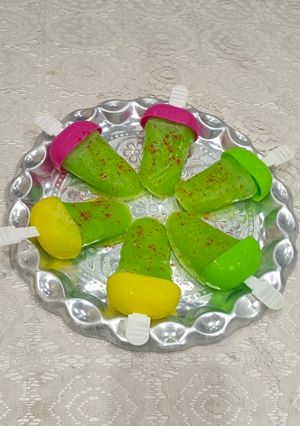 #homemadeIcy spicy mango popsicle રેસીપી મુખ્ય ફોટો