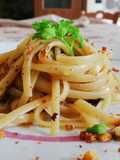 Linguine con Acciughe al Profumo di Pane Profumato