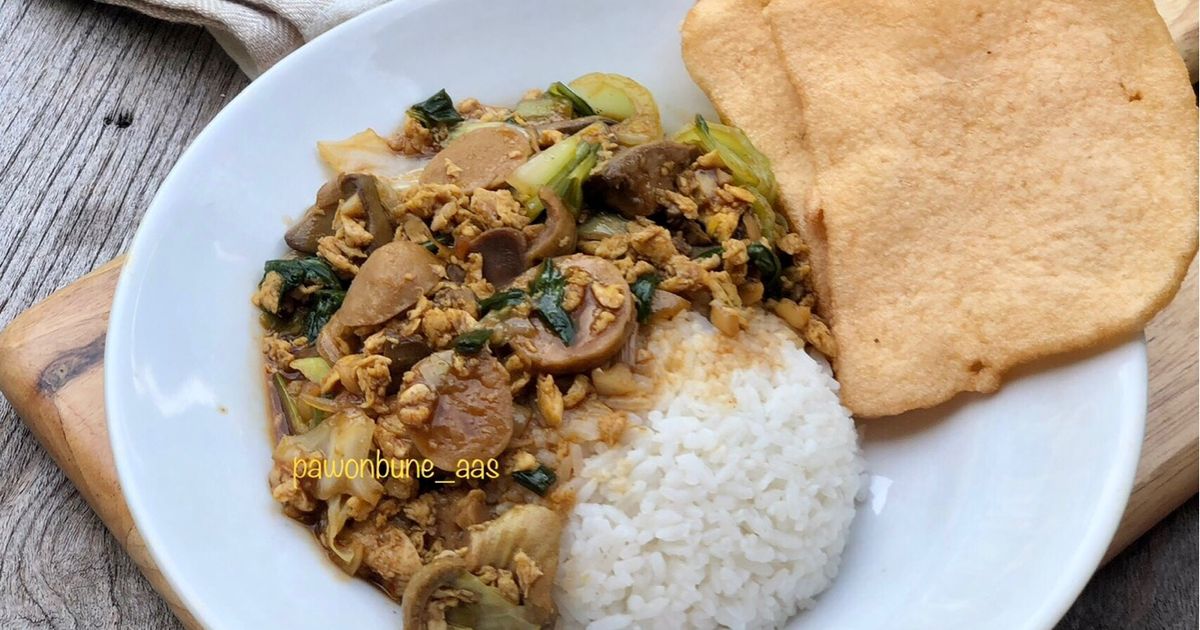 Nasi Gila (Bakso & Ati Ampela Ayam)