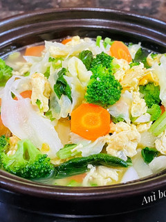 Foto resep Soup Mix Vegetables with Egg