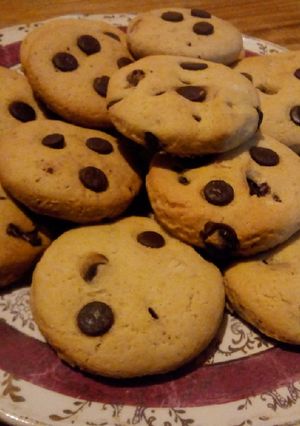 Una foto de Galletas con chipas de chocolate.🍪