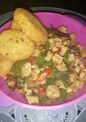 Foto resep Tumis kembang bawang mix tempe