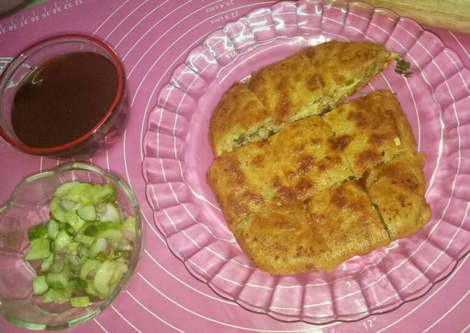 Resep Martabak Telur Isian Daging Sapi dan Daging Ayam Anti Gagal