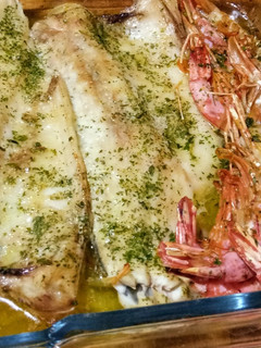 Una foto de Lomos de Lubina al horno