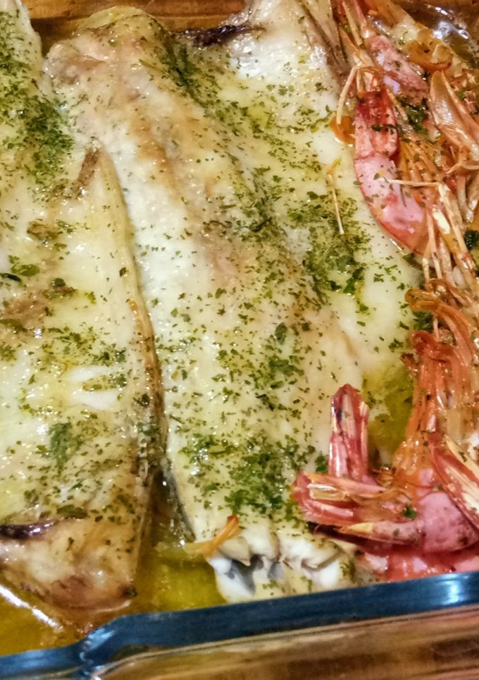 Una foto de Lomos de Lubina al horno