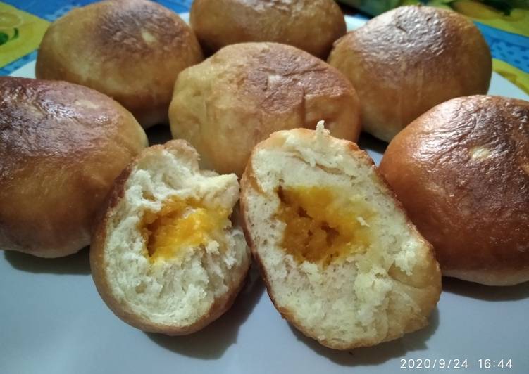 Cara Membuat Kue Bantal isi Labu Kuning (waluh) yang Lezat