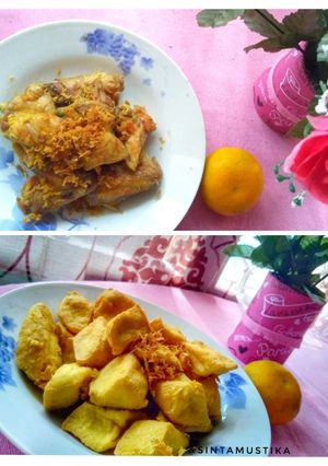 Foto resep Sambal Ayam tahu goreng bumbu kuning