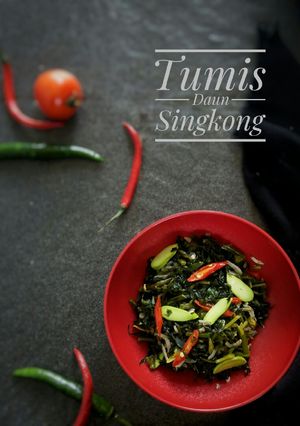 Foto resep Tumis Daun Singkong