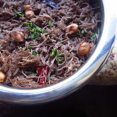 A picture of Surprises come in a small packages - Ragi Vermicelli Upma.