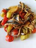 Anchovy with Vegetables in Oven