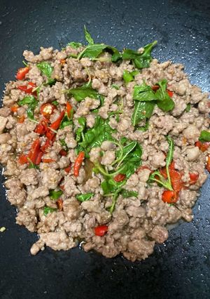 รูปของ กะเพราหมูสับเน้นๆ🐷