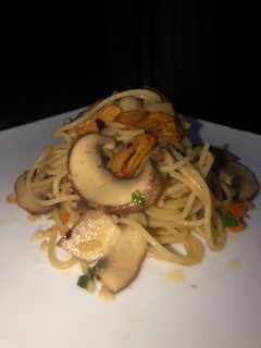Foto resep Garlic butter mushroom aglio e olio