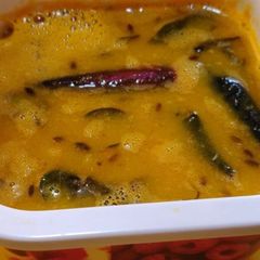 Masala toor dal (kandi kattu) A picture of Masala toor dal (kandi kattu).