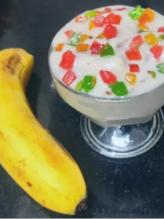 வாழைப்பழ ஐஸ் கிரீம் (Banana ice cream recipe in tamil) செய்முறை முக்கிய புகைப்படம்