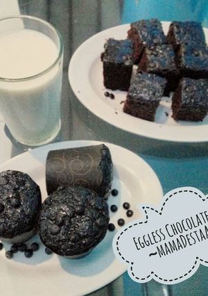 Foto resep Eggless Chocolate Cake Moist praktis no mixer