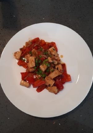 Une photo de Tofu sauté aux légumes