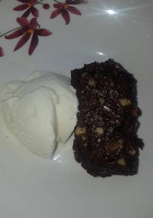 Una foto de Dulce de Chocolate con nueces