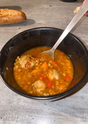 Une photo de Soupe aux lentilles