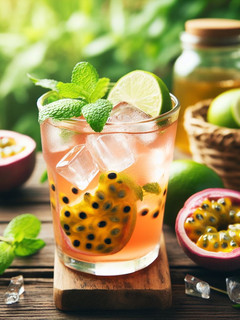 Una foto de Kombucha de maracuyá