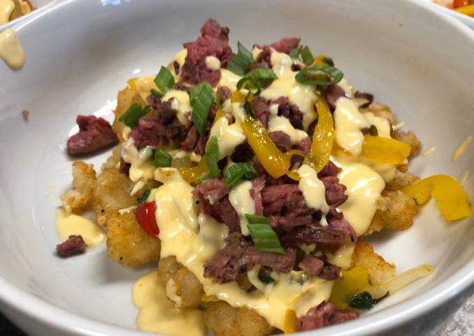 How to Make Jamie Oliver Cheesesteak Totchos