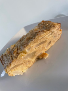 Una foto de Budín húmedo fit de peras