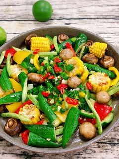 水波爐燒烤野菜 的食譜成品照片