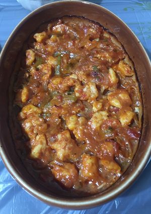 A picture of Shrimp Tagine.
