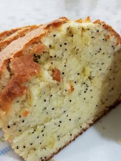 Una foto de Ponqué de limón