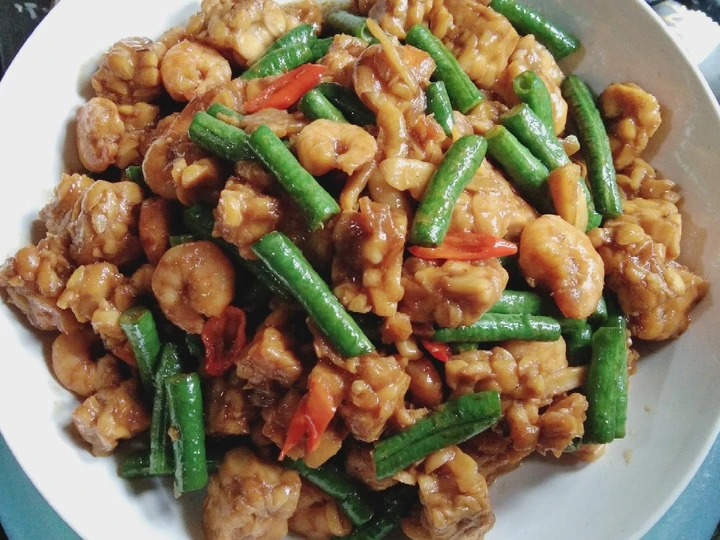 Cara Mudah Menyiapkan Resep Oseng Tempe Udang Kacang panjang yang Menggugah Selera Anti Ribet, Mantap Sekali
