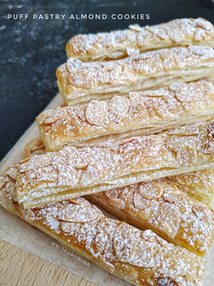 Foto resep Puff Pastry Almond Cookies