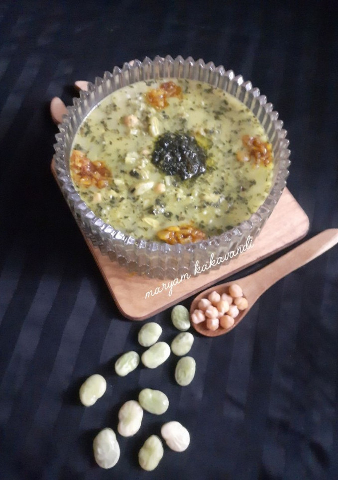 عکسی از دستور آش دوغ گیلانی