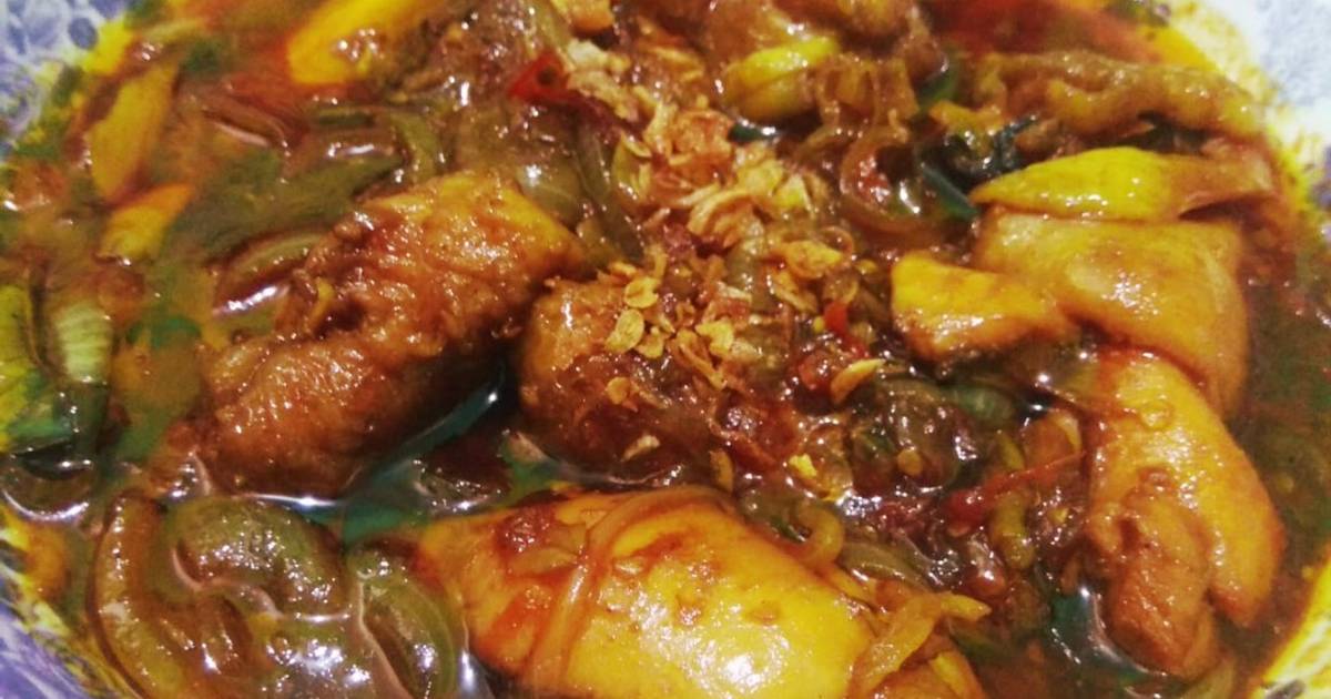 Resep Ayam kecap pedas oleh Atika Putri Arizia Cookpad