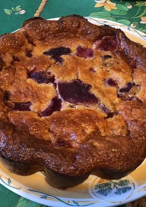Une photo de Gâteau ultra fondant aux pêches de vigne