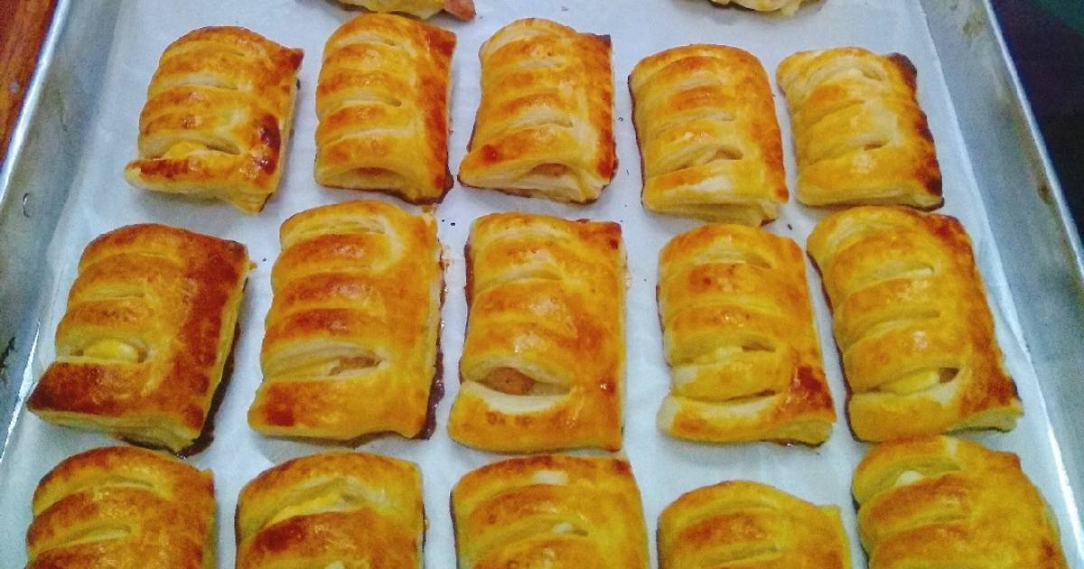 265 resep  puff pastry sosis  enak dan sederhana ala rumahan 