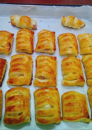 Foto resep Puff pastry isi sosis & keju