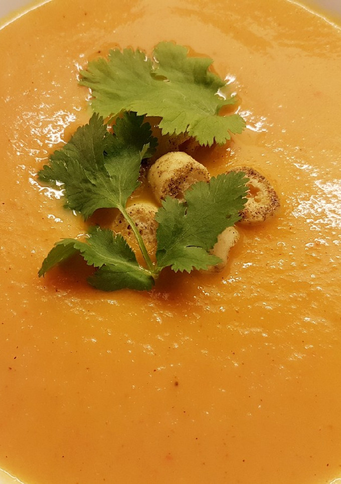 Una foto de Crema de Zanahorias Marroquí