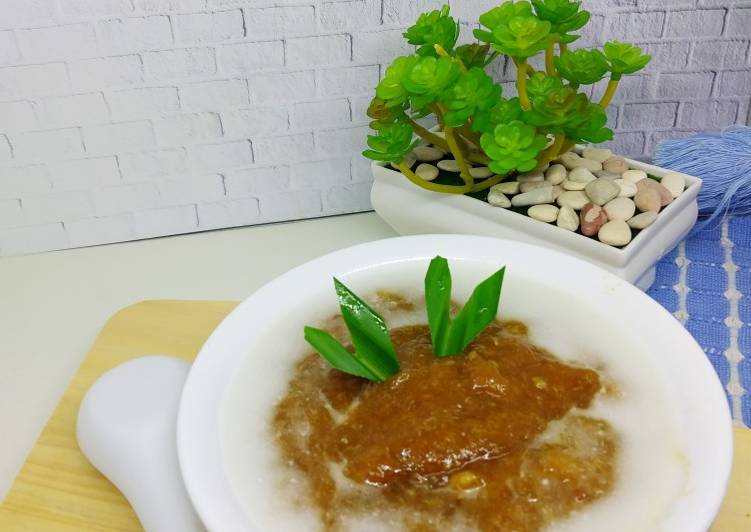 Resep: Bubur Singkong Gula Merah Irit Untuk Jualan