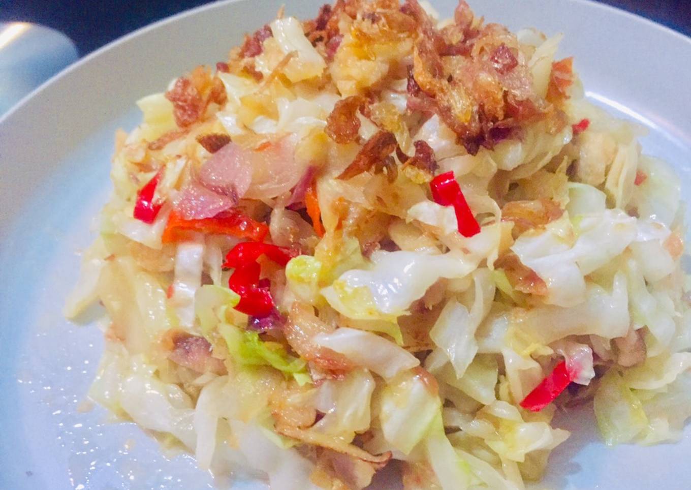 Tumis kol ikan peda merah