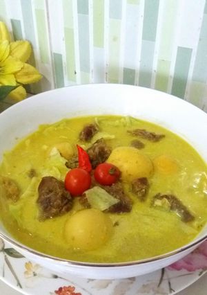 Foto resep Kare Daging  Sapi Telur Kol